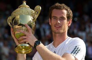 Andy Murray with a trophy