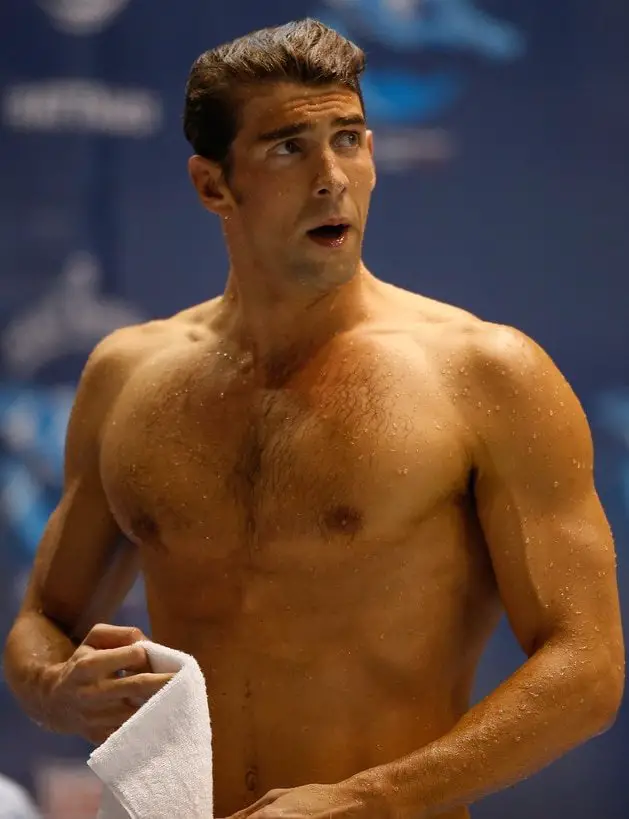 Michael Phelps body: looking great and fit.