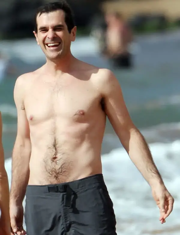 Ty Burrell great smile in the beach.